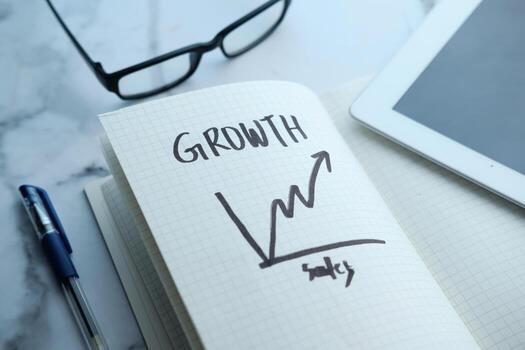 Notebook sketch of a growth curve